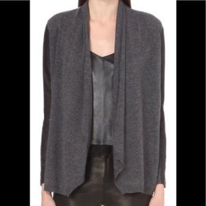 The Kooples leather sleeve cardigan size 0 xs